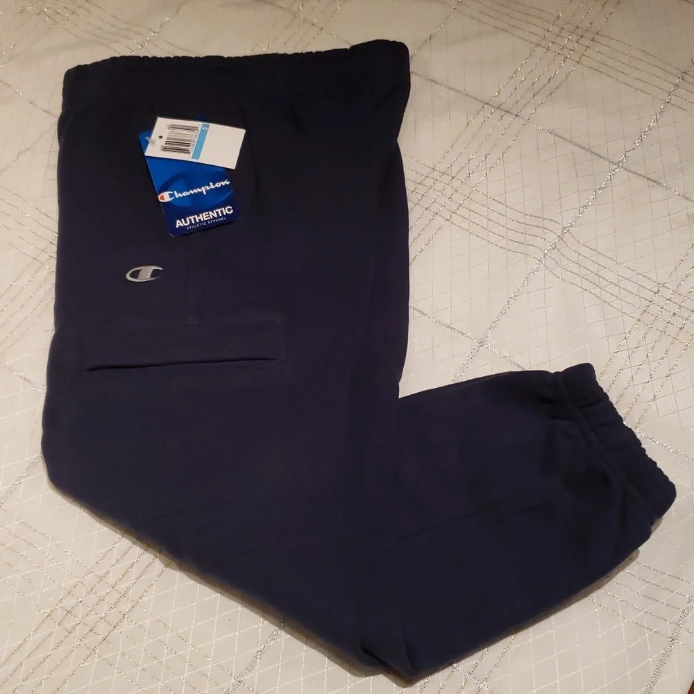 Champion NEW Active Jogger Pants Sweatpants Boy's Toddler Kids Warm Cotton NAVY